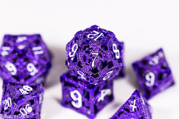 (Powerful Purple) Deadly Dragon Dice: Shards of Oblivion Hollow Metal (Online Only)