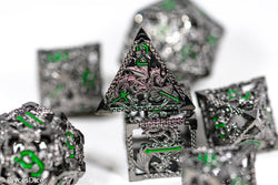 (Shimmering Silver) Deadly Dragon Dice: Shards of Oblivion Hollow Metal (Online Only)