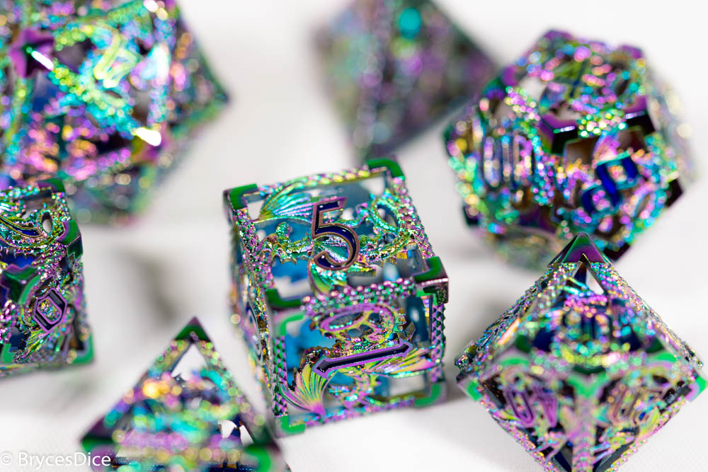 (Rainbow Metal) Deadly Dragon Dice: Shards of Oblivion Hollow Metal (Online Only)