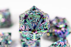 (Rainbow Metal) Deadly Dragon Dice: Shards of Oblivion Hollow Metal (Online Only)