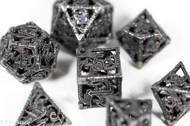 (Grey) Deadly Dragon Dice: Shards of Oblivion Hollow Metal (Online Only)