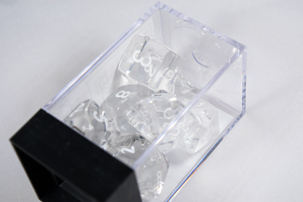 New Clear Translucent 7-Die Chessex Sets Made in Germany CHX 23071 (Online Only)