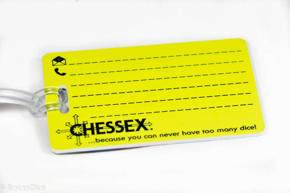 Chessex Dice Luggage Tag w/Clear Tie (Online Only)