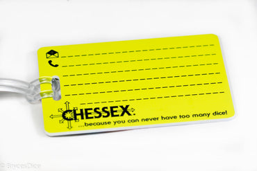 Chessex Dice Luggage Tag w/Clear Tie (Online Only)