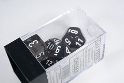 New Smoke/White Translucent 7-Die Chessex Sets Made in Germany CHX 23078 (Online Only)
