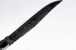 (White Ivory) 9" Damascus Pocket Knife (Online Only)