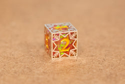 Single d20/d6 Forged in Frost (Resin Dice Encased in Metal) Permafrost/Purple/Opal/Dragon (Online Only)
