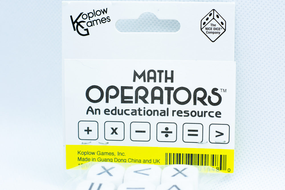 Math Operators Dice Learning Educational Resource Multiplication Addition (6-Pack) (Online Only)