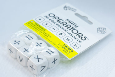 Math Operators Dice Learning Educational Resource Multiplication Addition (6-Pack) (Online Only)