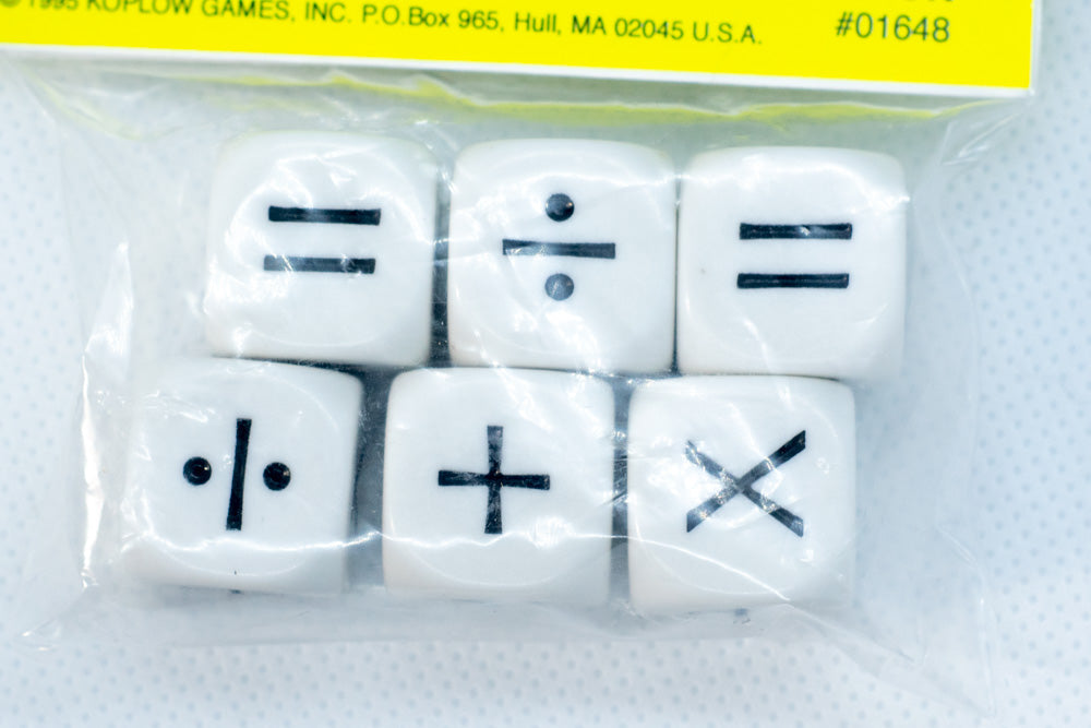 Math Operators Dice Learning Educational Resource Multiplication Addition (6-Pack) (Online Only)