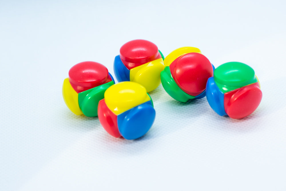 Color Selector Blue, Red, Yellow, Green Plastic D4 Koplow Dice Kids Math (Online Only)