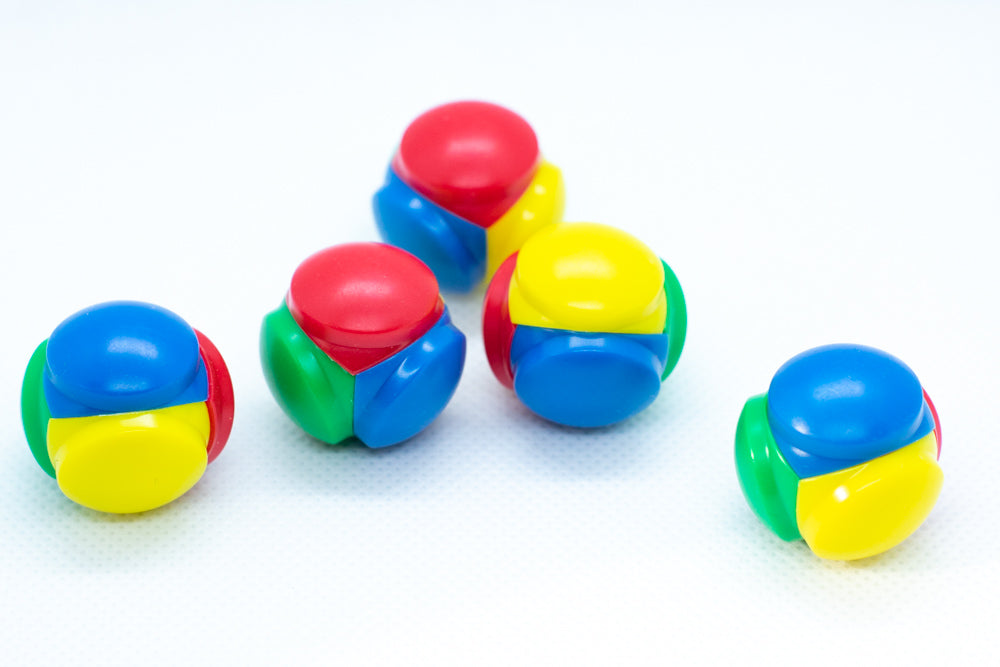 Color Selector Blue, Red, Yellow, Green Plastic D4 Koplow Dice Kids Math (Online Only)