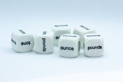 Weight Math Story Dice Learning Educational Resource (Sold Per Piece) 'Tons, Pounds, Ounce' (Online Only)