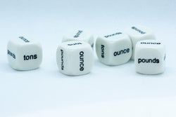 Weight Math Story Dice Learning Educational Resource (Sold Per Piece) 'Tons, Pounds, Ounce' (Online Only)