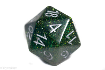 Green/Blue Jumbo D20 38MM, Big Size 20 Sides Dice  Big 20 Faces Cube 1.5 inch Bescon (Online Only)
