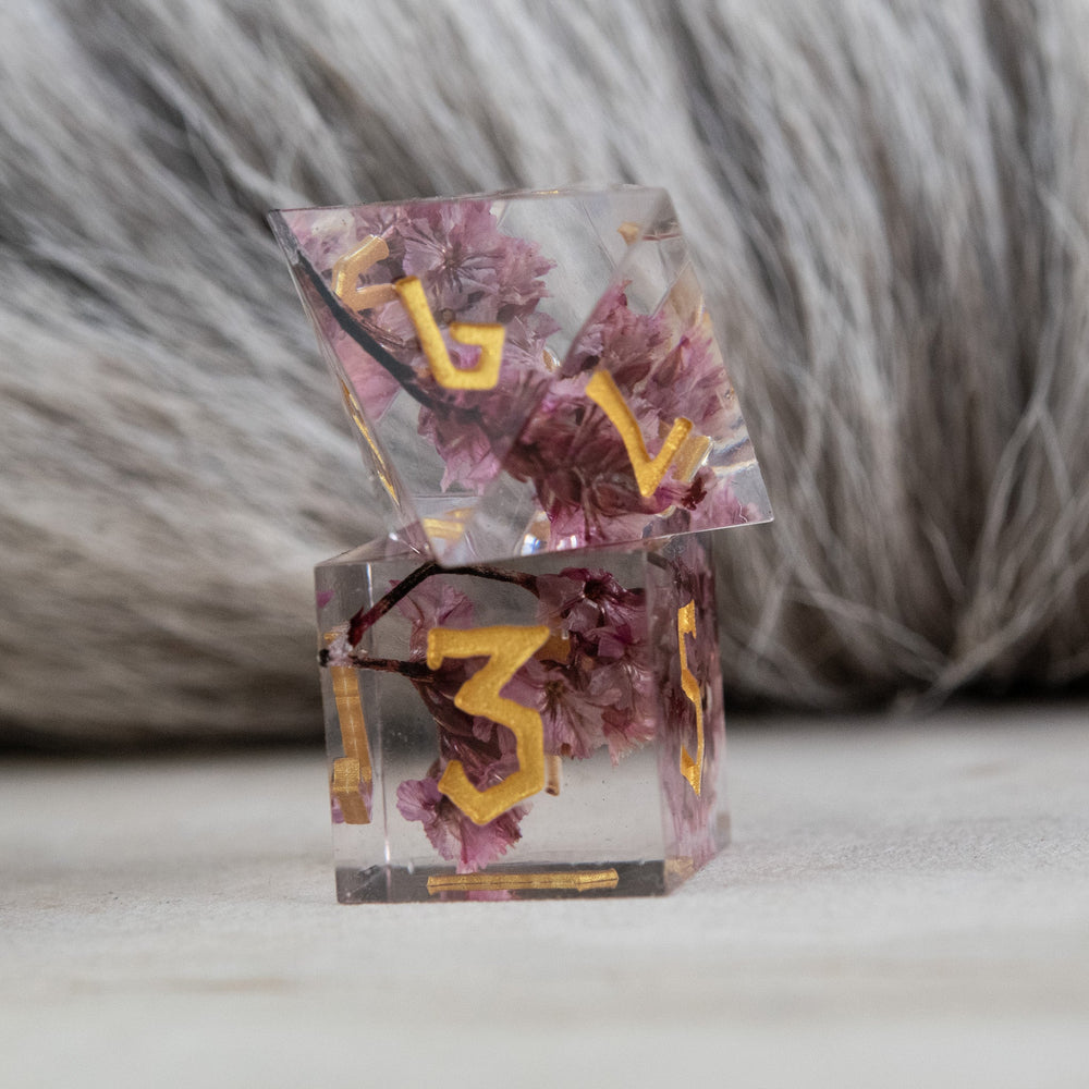 Wither and Bloom Sharp-Edged Resin Dice Set (ONLINE ORDER ONLY)