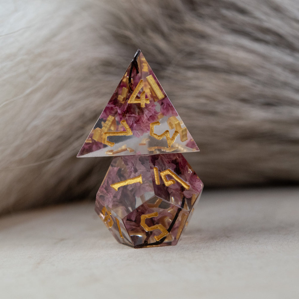 Wither and Bloom Sharp-Edged Resin Dice Set (ONLINE ORDER ONLY)