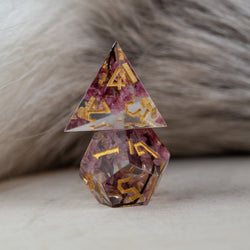 Wither and Bloom Sharp-Edged Resin Dice Set (ONLINE ORDER ONLY)