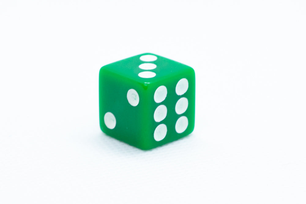 Square Edge 16mm Opaque Dice (Red/Yellow/Green/Blue/Black/White) | sold by the piece (Online Only)