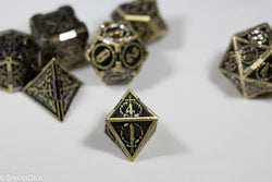 Gold Sword Strengthened Metal 7-Dice Set (Online Only)