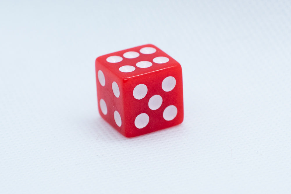 Square Edge 16mm Opaque Dice (Red/Yellow/Green/Blue/Black/White) | sold by the piece (Online Only)