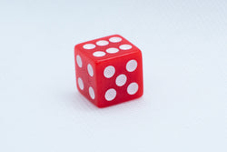 Square Edge 16mm Opaque Dice (Red/Yellow/Green/Blue/Black/White) | sold by the piece (Online Only)