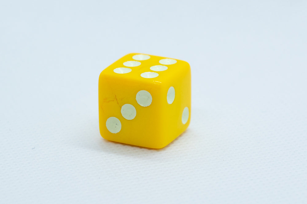 Square Edge 16mm Opaque Dice (Red/Yellow/Green/Blue/Black/White) | sold by the piece (Online Only)