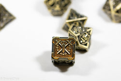 Gold Sword Strengthened Metal 7-Dice Set (Online Only)