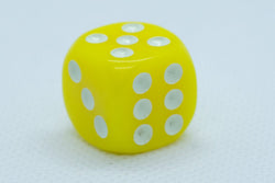 Opaque 16mm Pipped d6 Dice Red/Orange/Yellow/Green/Blue/Purple/White/Black/Pink (sold by the piece) (Online Only)