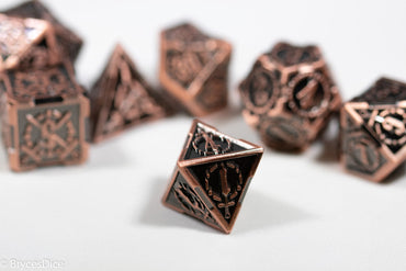 Copper Sword Strengthened Metal 7-Dice Set (Online Only)