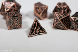 Copper Sword Strengthened Metal 7-Dice Set (Online Only)