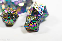 Rainbow Sword Strengthened Metal 7-Dice Set (Online Only)