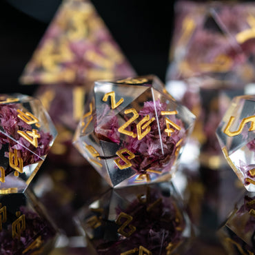 Wither and Bloom Sharp-Edged Resin Dice Set (ONLINE ORDER ONLY)