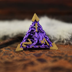 Dragon's Lair Hollow Metal Dice Set - Purple (ONLINE ORDER ONLY)