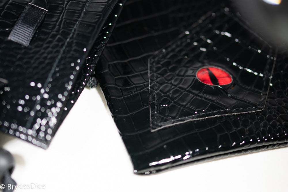 Dragon Scale Dice Bag 6x4 Inch w/Dragon Eye (red color eye) (Online Only)