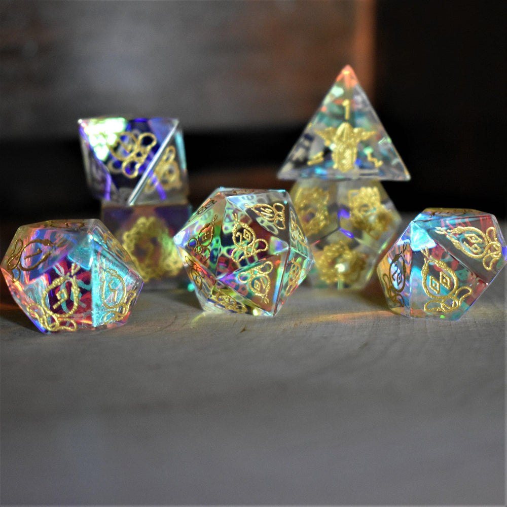Serpent of Midgard Prism Glass Dice Set (ONLINE ORDER ONLY)