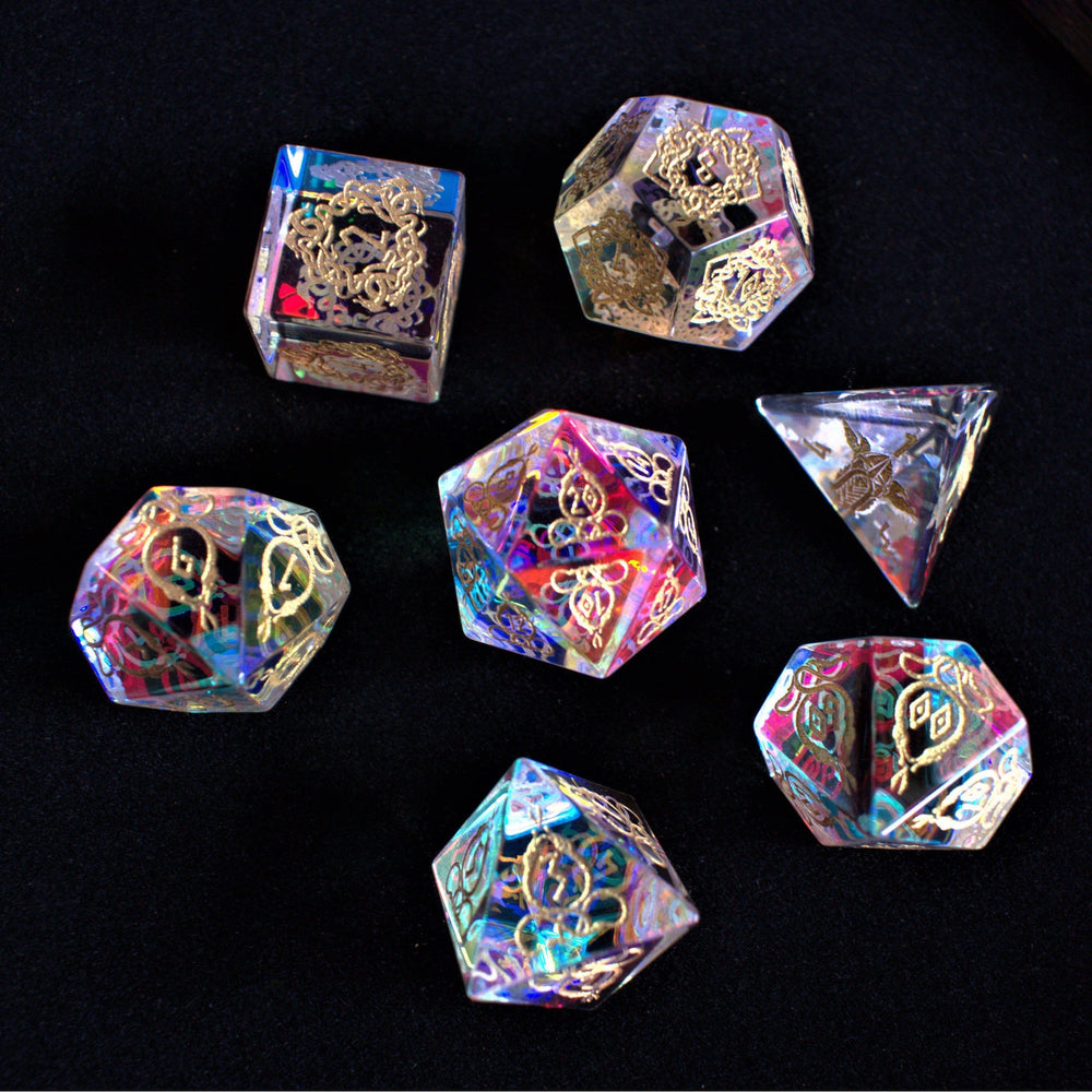 Serpent of Midgard Prism Glass Dice Set (ONLINE ORDER ONLY)