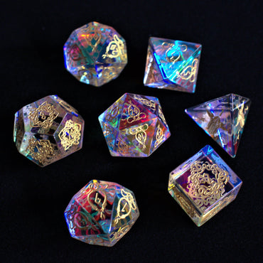 Serpent of Midgard Prism Glass Dice Set (ONLINE ORDER ONLY)