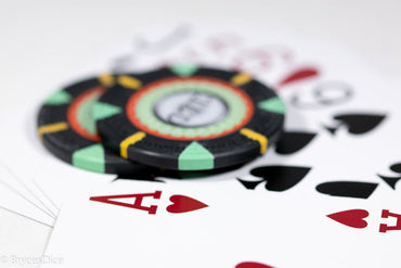 13.5g 'Basic' Poker Chip (100) Black/mint/yellow [sold by the piece] (Online Only)