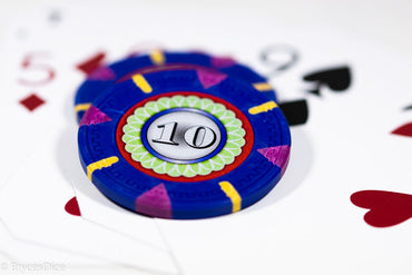 13.5g 'Basic' Poker Chip (10) Blue/yellow/purple [sold by the piece] (Online Only)