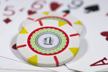 13.5g 'Basic' Poker Chip (1) White/red/yellow (Online Only)