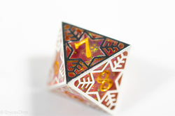 Forged Dragon Fruit Forged in Frost Dice Set (Resin Dice Encased in Metal) (Online Only)