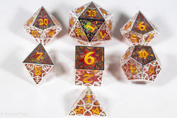 Forged Dragon Fruit Forged in Frost Dice Set (Resin Dice Encased in Metal) (Online Only)