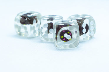 Chocolate Donut Pipped d6 16mm (Custom Dice) *Sold per die (Online Only)
