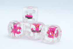 Pink Donut Pipped d6 16mm (Custom Dice) *Sold per die (Online Only)
