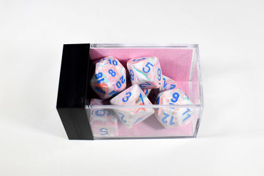 Chessex Festive Pop Art Pink/Blue Dice Sets – Multiple Options Available (Online Only)