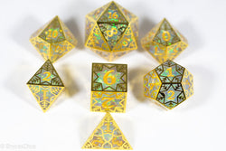 Forged Opal Forged in Frost Dice Set (Resin Dice Encased in Metal) (Online Only)