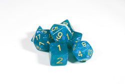 Turquoise Blue Moonstone Dice Set (Online Only)