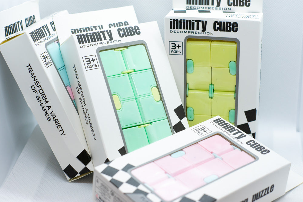 Infinity Cube (4 Colors) Toy for Reducing Stress and Anxiety Fidget Toy (Online Only)