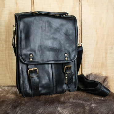 "D&D Ultimate Campaign" Leather Bag (v.2)- Black (ONLINE ORDER ONLY)
